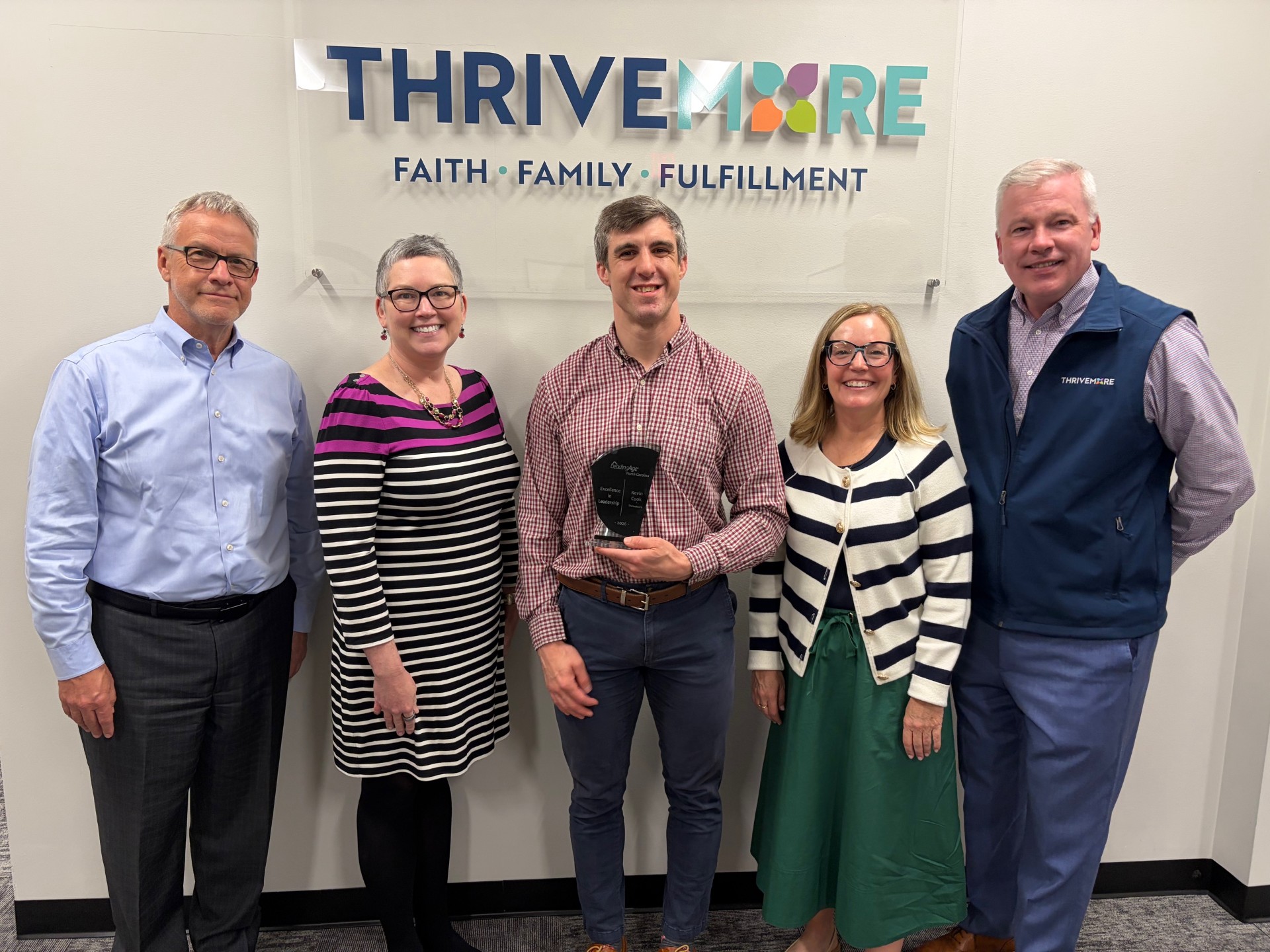 Kevin Cook Honored with LeadingAge NC Excellence in Leadership Award