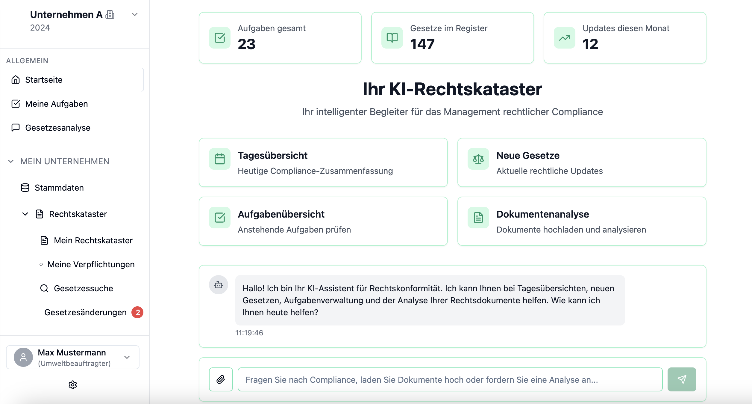 Sustaind Dashboard Example Picture