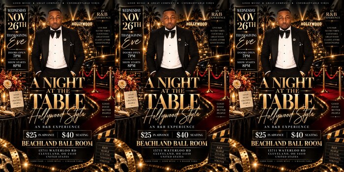 A Night At the Table "Hollywood Style"