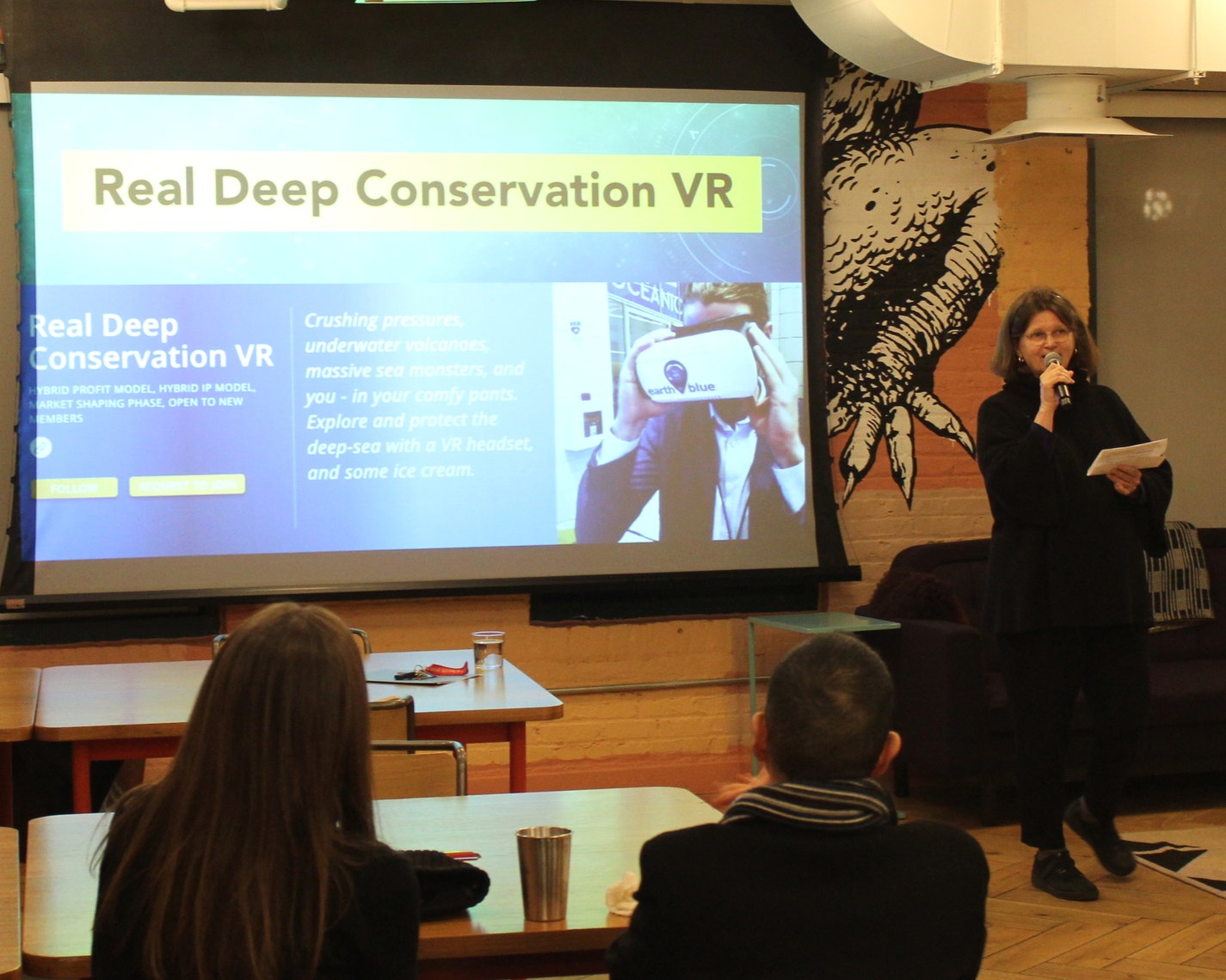 Dr. Nancy Knowlton, Sant Chair for Marine Science at the Smithsonian’s National Museum of Natural History &amp; Con X Tech Prize Judge, announces the Grand Prize Winner.