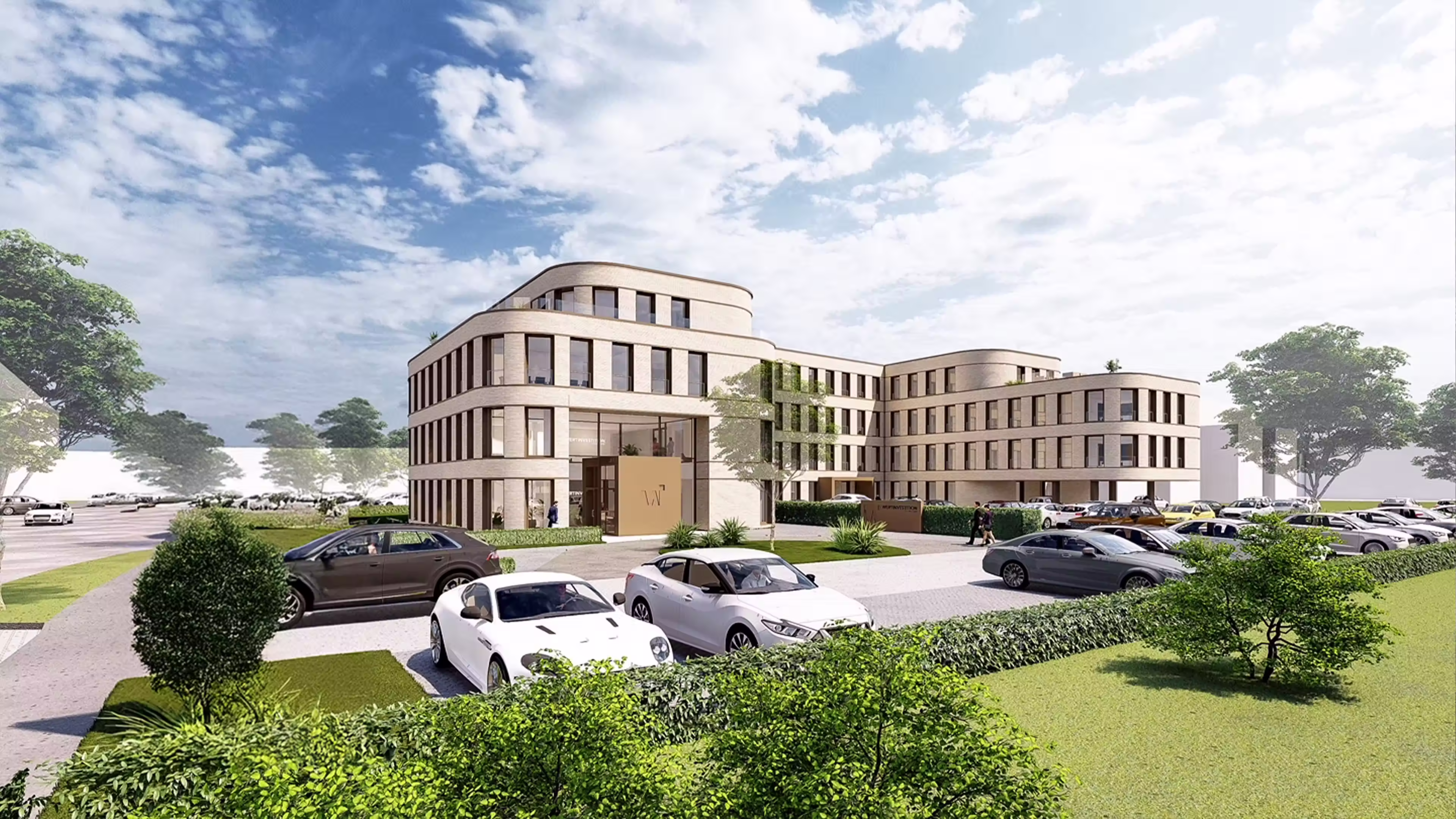 Genehmigungsreife Entwicklung eines Bürokomplex- Ostend