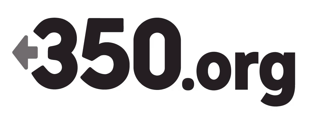 The logo of 350.org