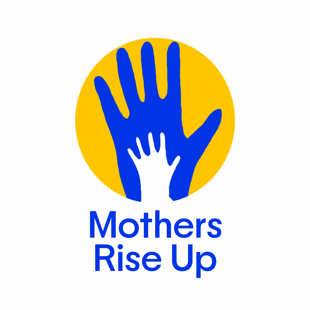 The logo of Mothers Rise Up.