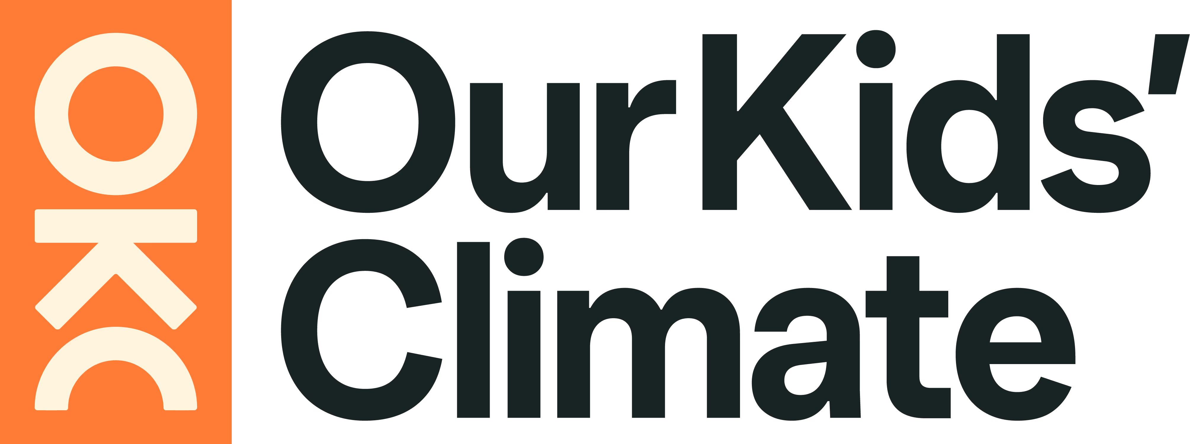 The logo of Our Kids' Climate.