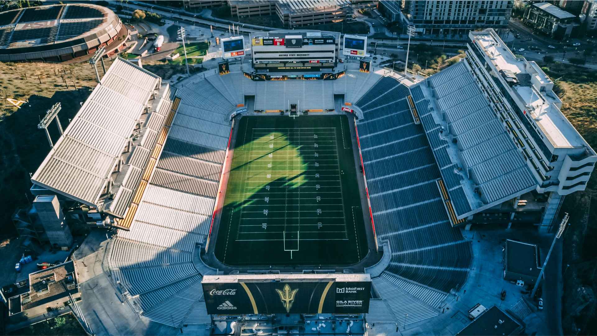 American football field