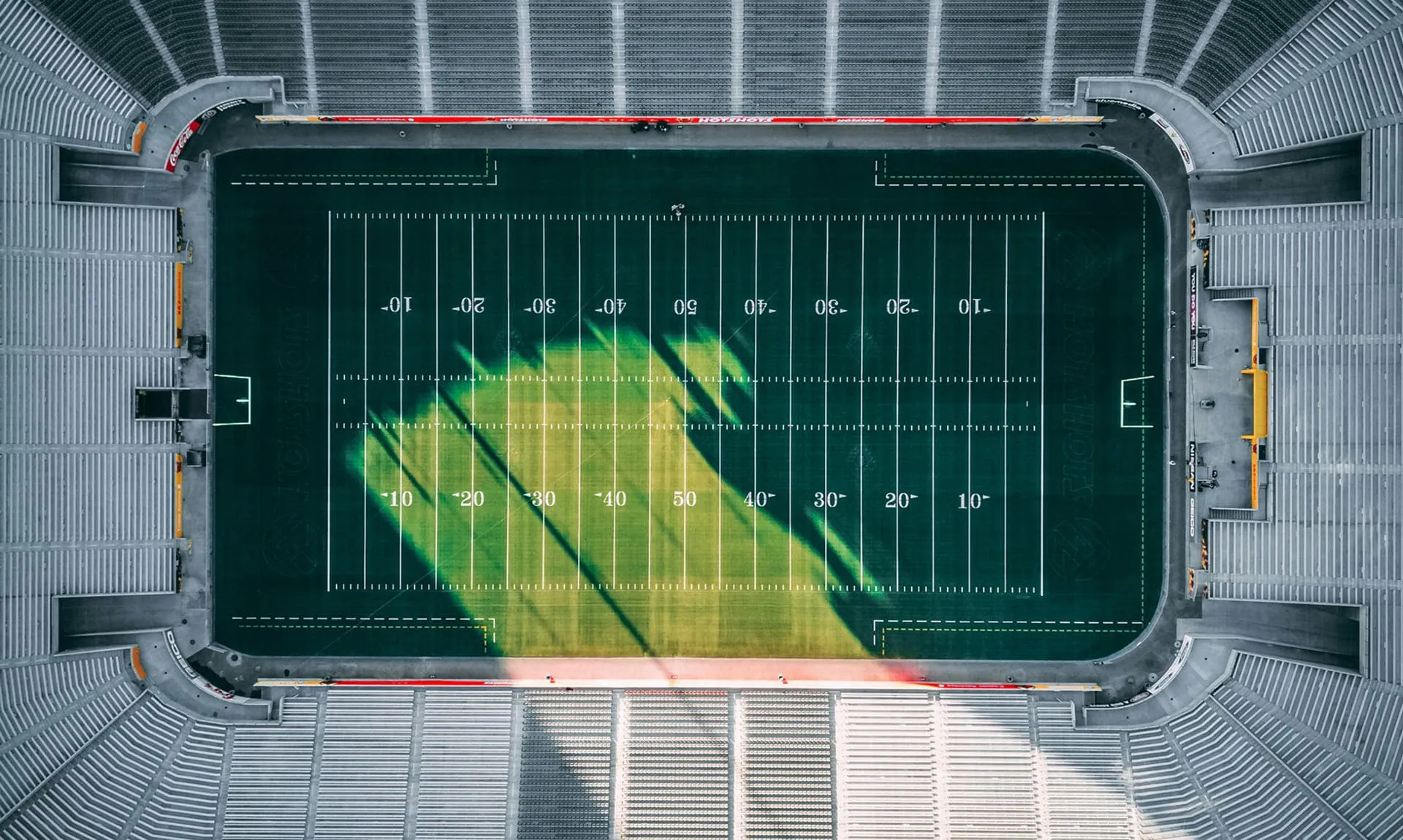 American football field