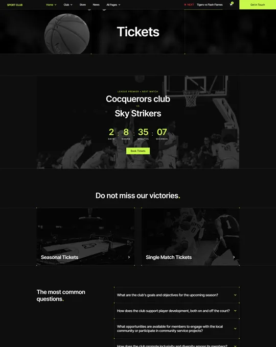 website screenshot