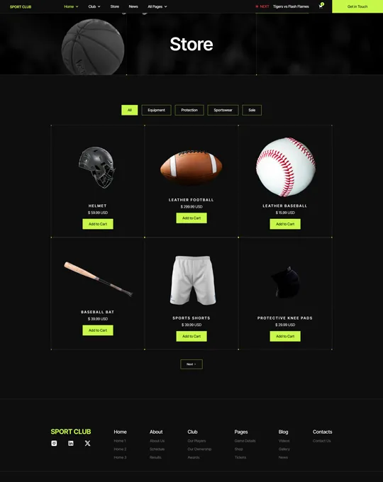 website screenshot