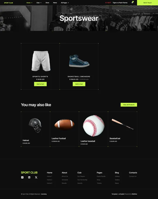 website screenshot
