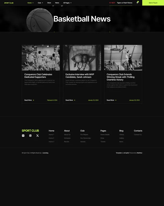 website screenshot