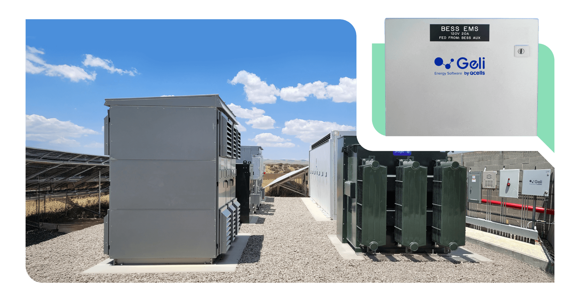 photo of a geli system working in site.