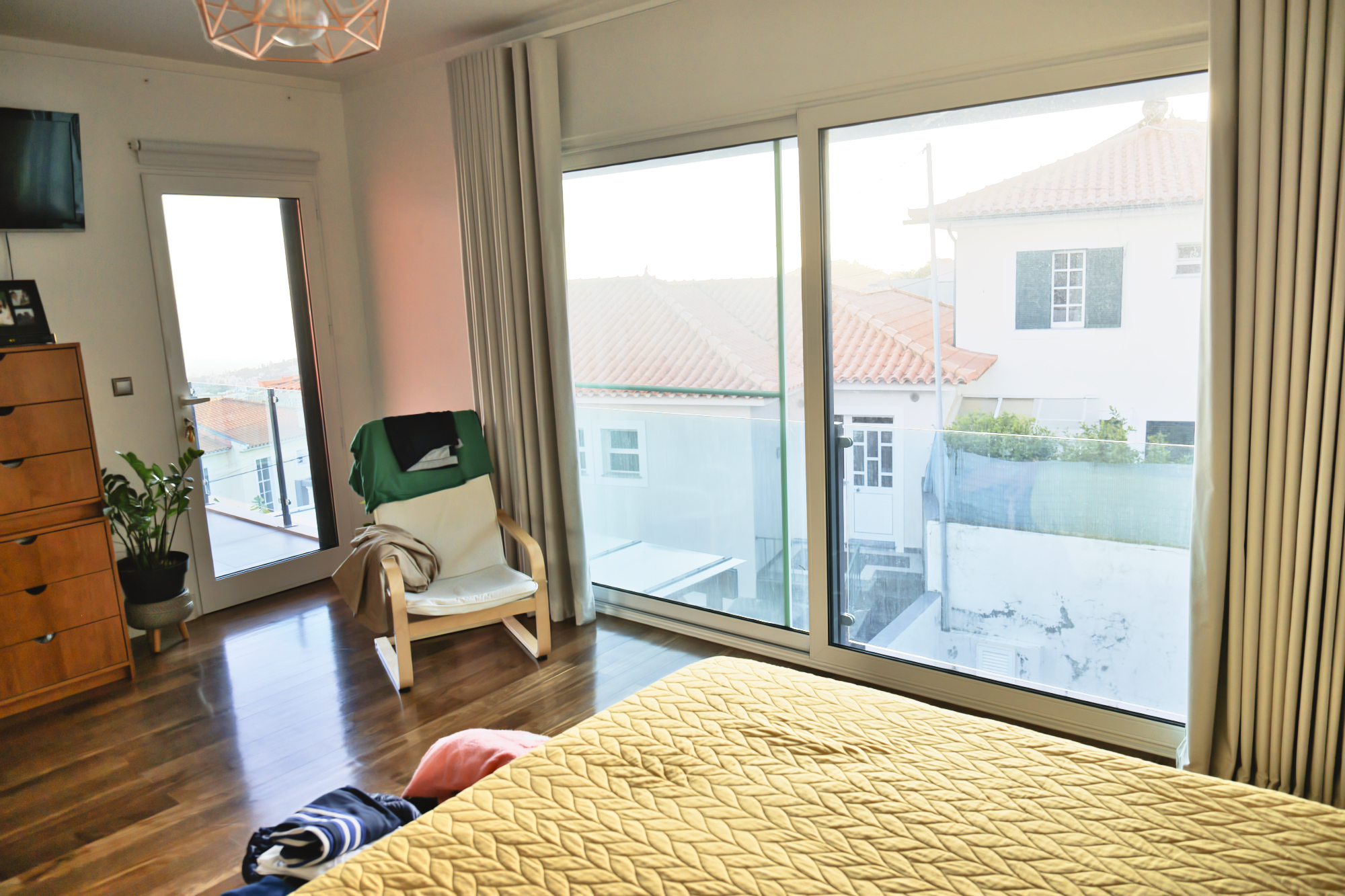 Interior detail of the modern open-plan layout, Funchal