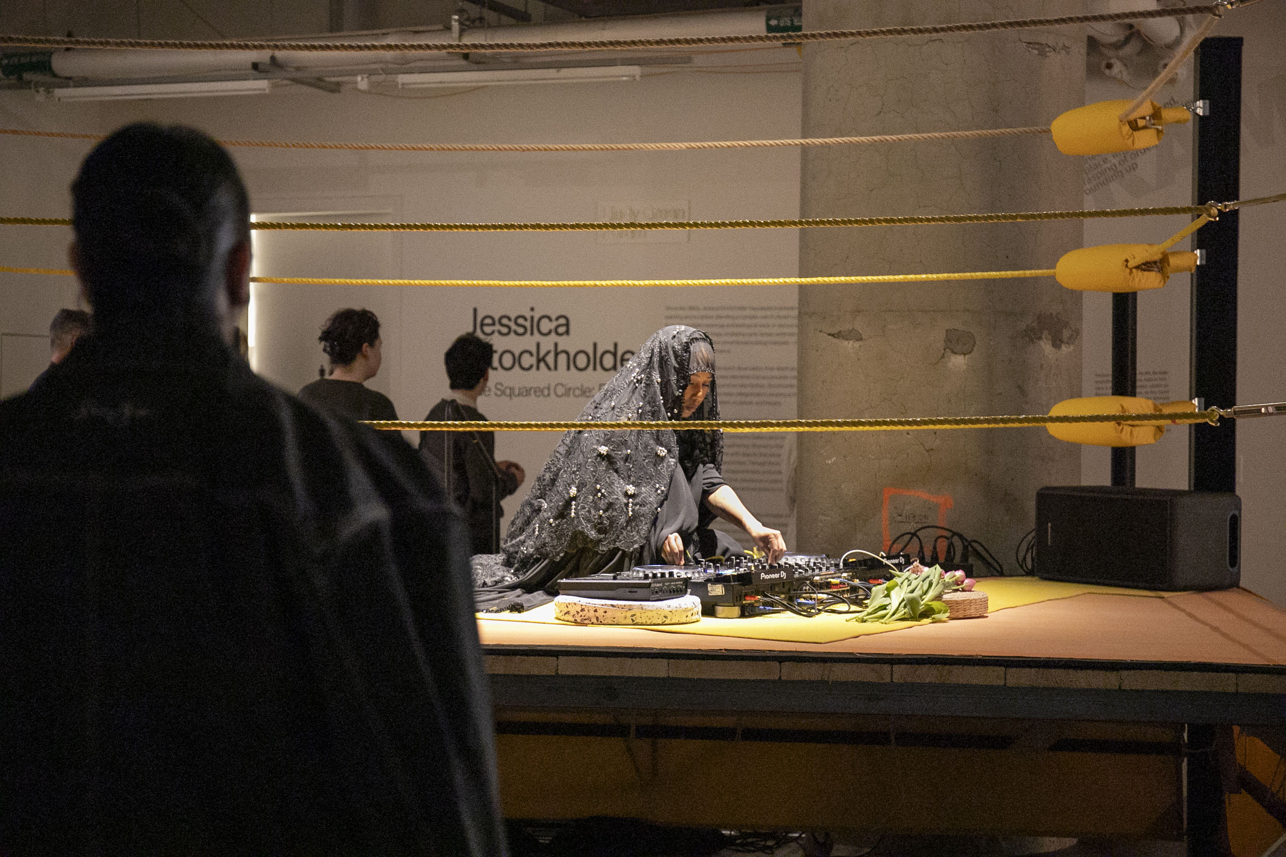 Minzi Performing in exhibition at MOCA Toronto