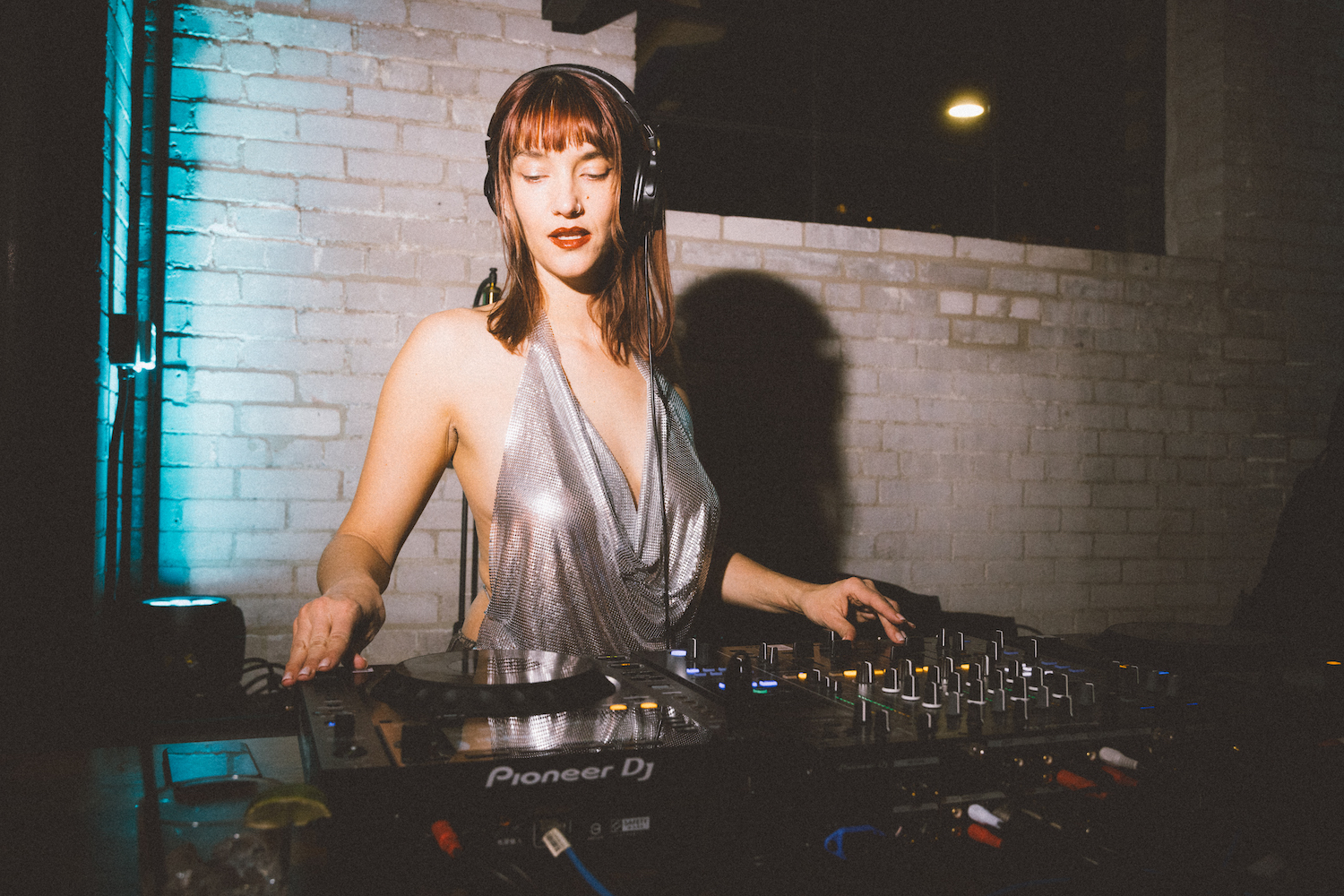 Murderith captured playing a set at Waterworks Food Hall for Repertoire NYE party