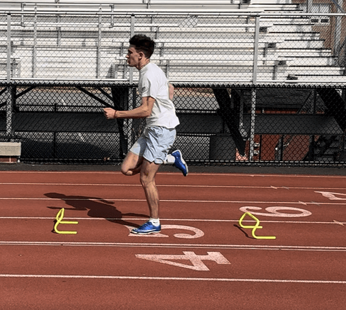 running over wickets for top speed