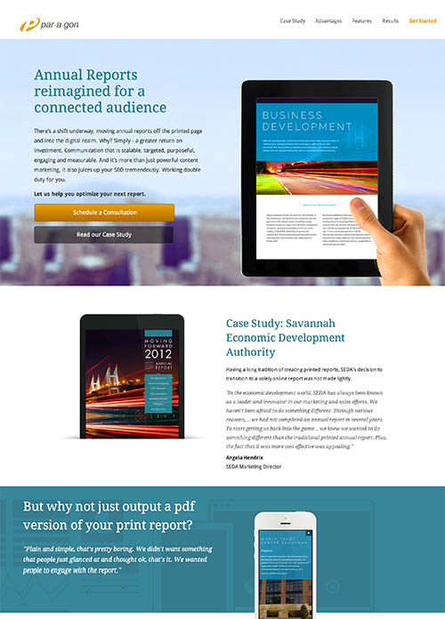 Per a gon website (Designed in Webflow)