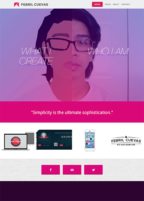 Portfolio of Febril Cuevas (Designed in Webflow)