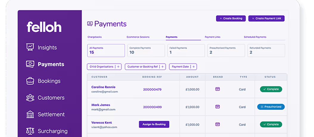 Payment Dasboard
