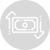 Icon of a money bill with an upward arrow, symbolizing financial growth or profit.