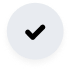 Black check mark inside a gray circle.