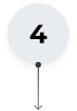 Black arrow pointing downward below a white circle with the number 4 in black.