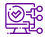 Icon of a smart speaker surrounded by connected smart home device icons.