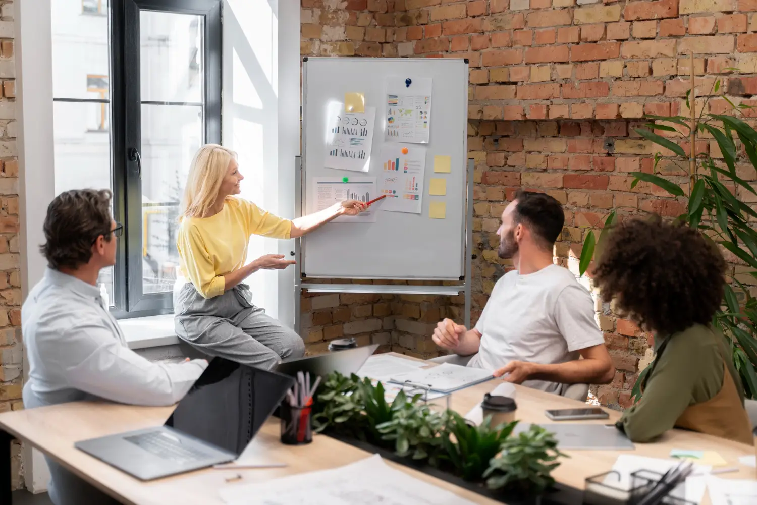 Strategy whiteboard session at Massive Action
