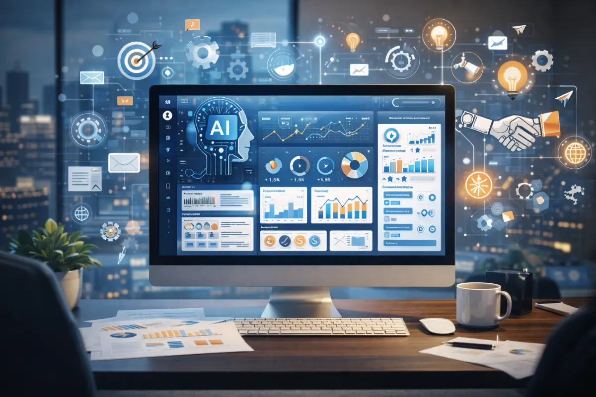 AI-powered marketing automation dashboard for agencies