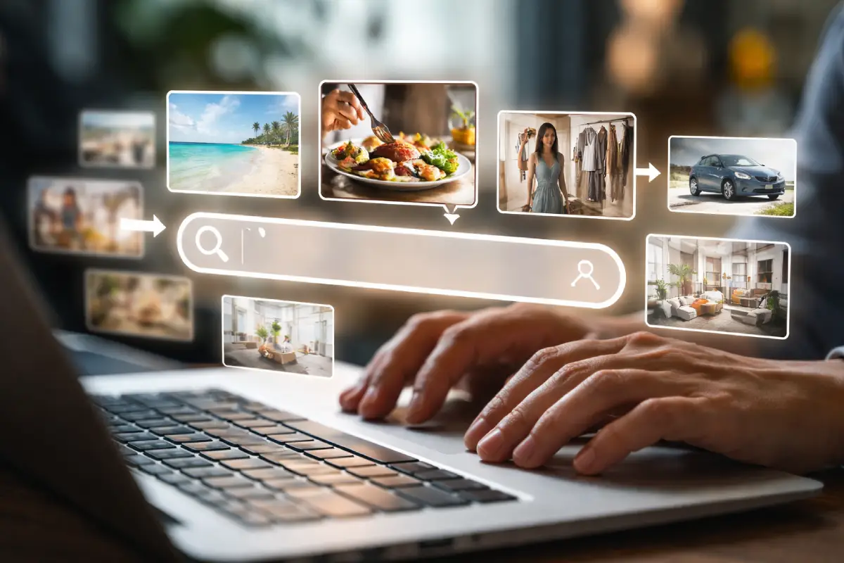 search engine interpreting user intent visually
