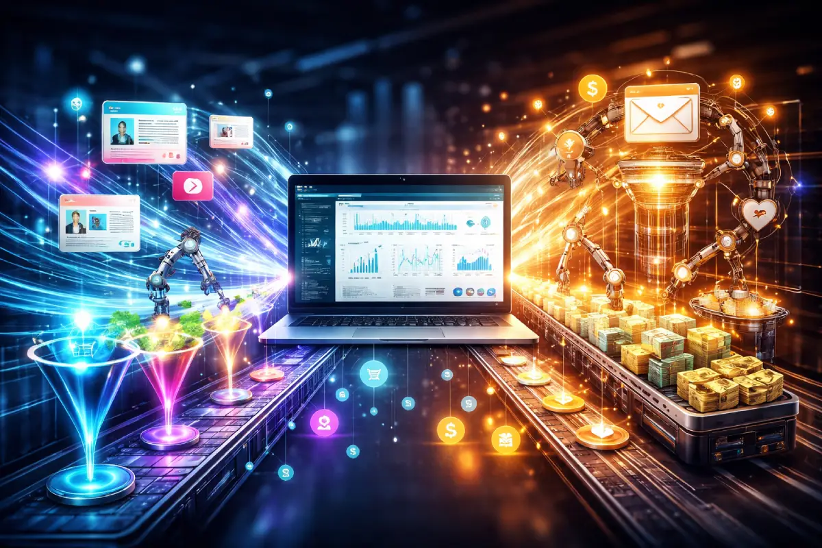 content-driven traffic converting through automation system