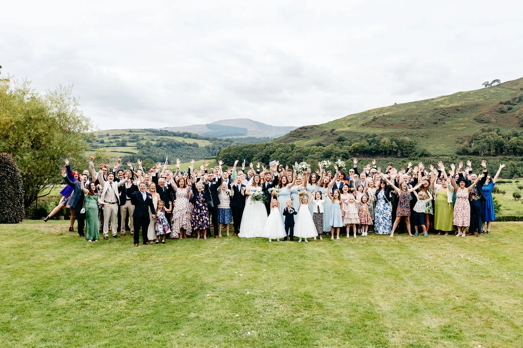 A big group photo in North Wales