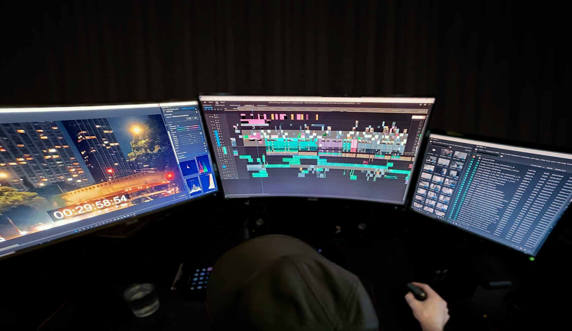 Lititz based video editor working on documentary short