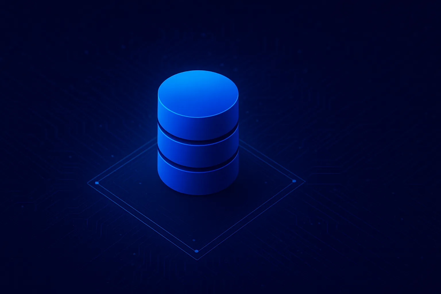 3D illustration of a data platform database symbol, representing real-time insights and analytics platform benefits