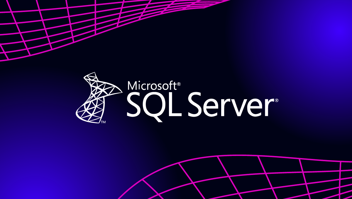 Microsoft SQL Server logo on building representing SQL databases