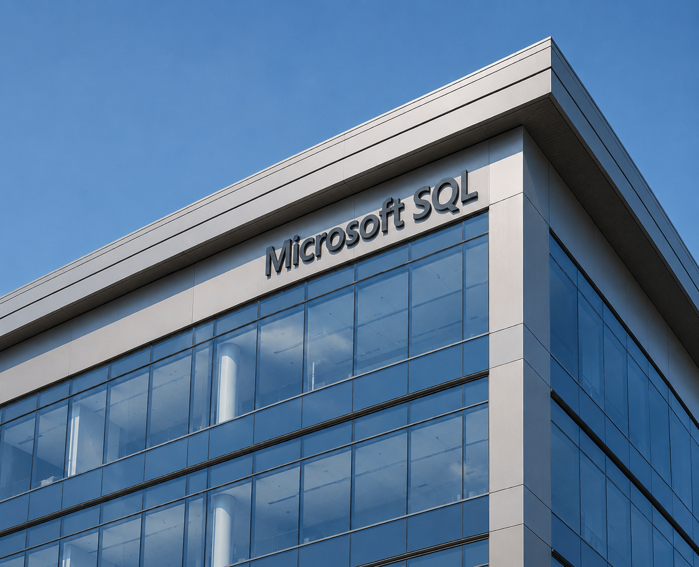Microsoft office building representing the global ecosystem supporting SQL Server technologies.