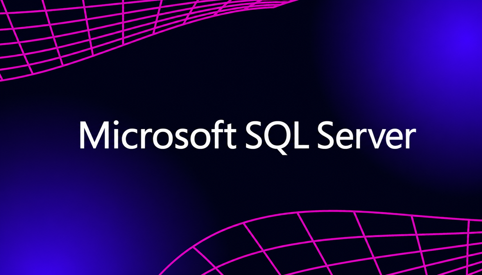 Microsoft SQL Server logo on building representing SQL databases