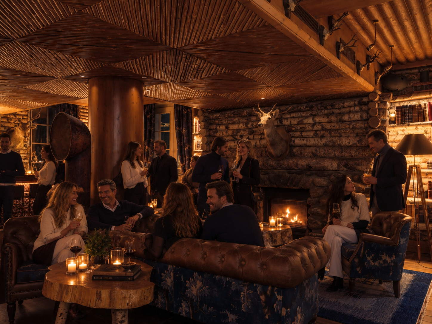 Le bar du Lodge Park à Megève