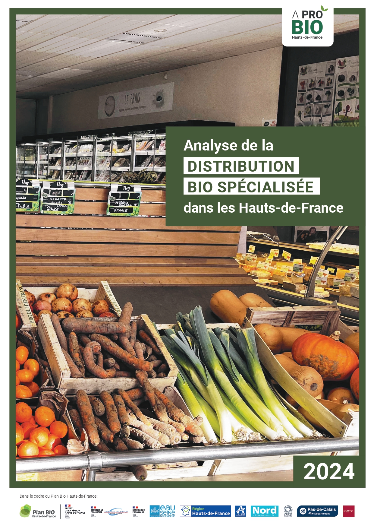 Analyse de la distribution bio spécialisée dans les Hauts-de-France 2024