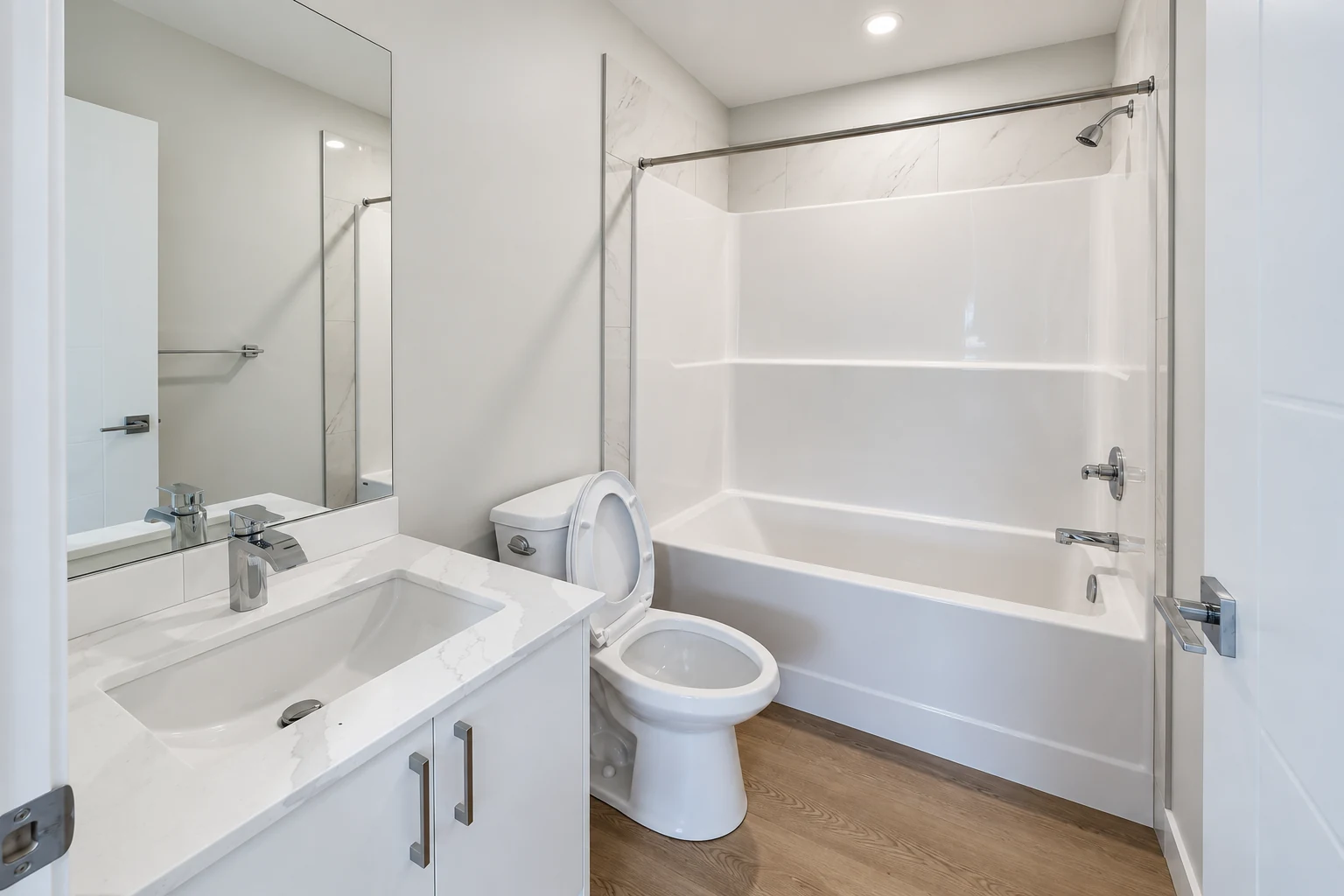 Bathroom — representative 3-bedroom unit at Peace Valley