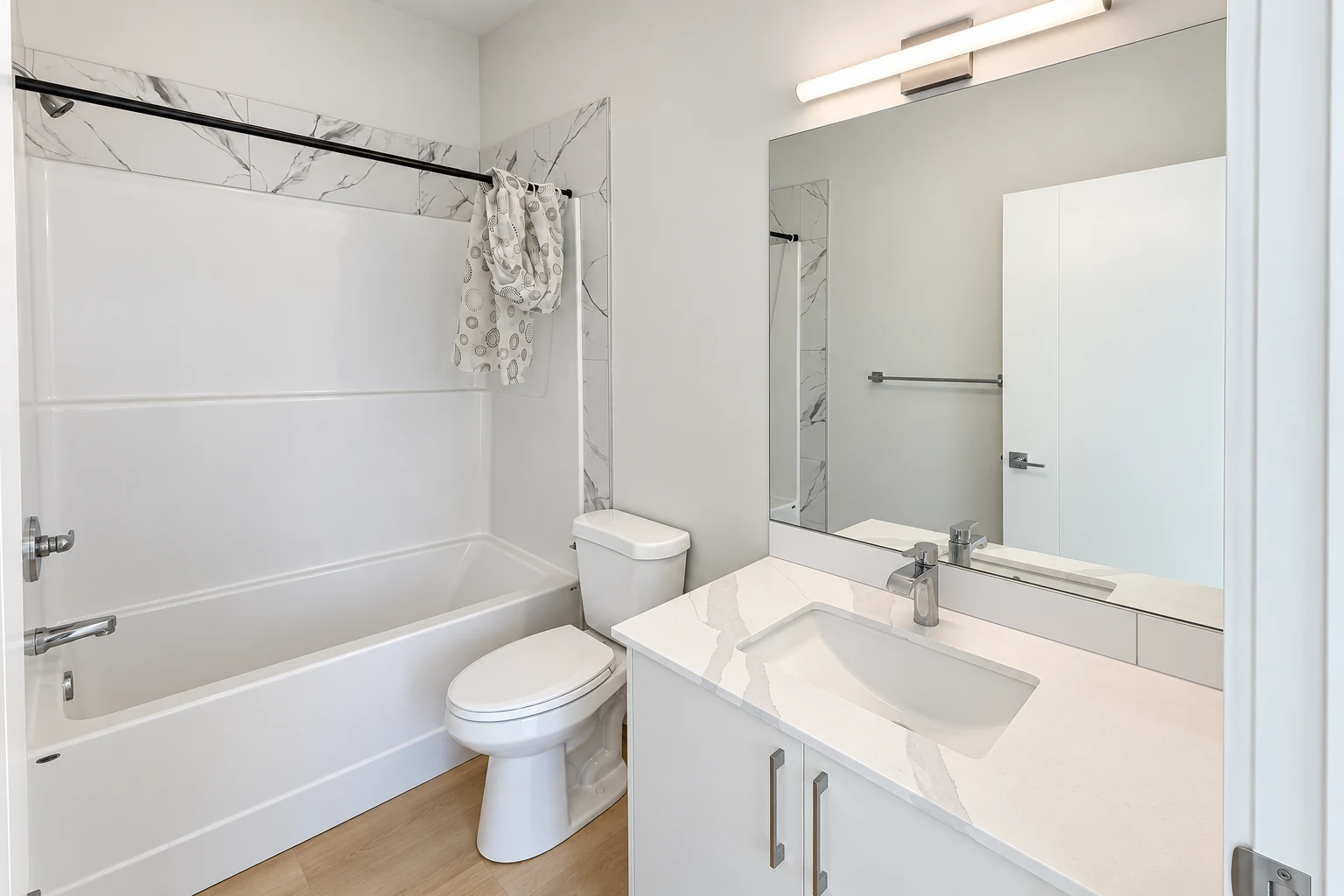 Bathroom — representative 4-bedroom unit at Peace Valley