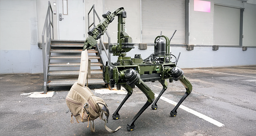 Ghost Robotics’ Arm Brings Manipulation to Military Quadrupeds
