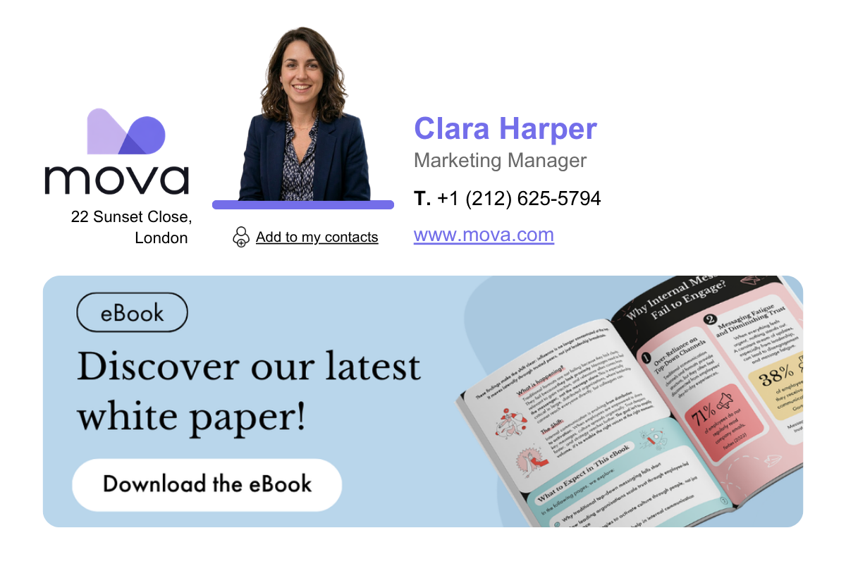 Email Signature Example 6