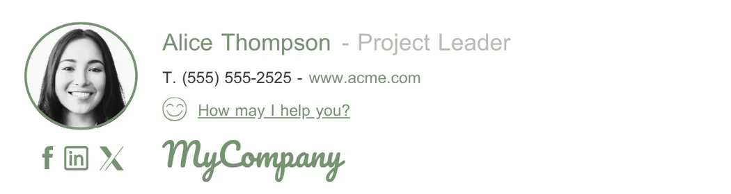 Good email signature Format