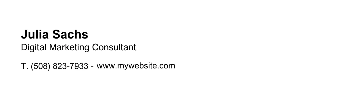 Hubspot email signature example 4