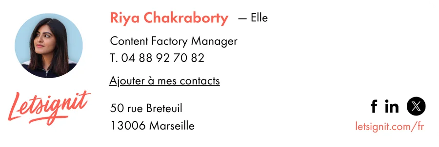 Signature Riya pronoms variante