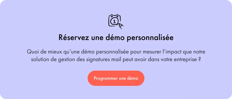 CTA démo personnalisée