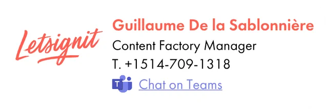 Transfert forward email signature pollution