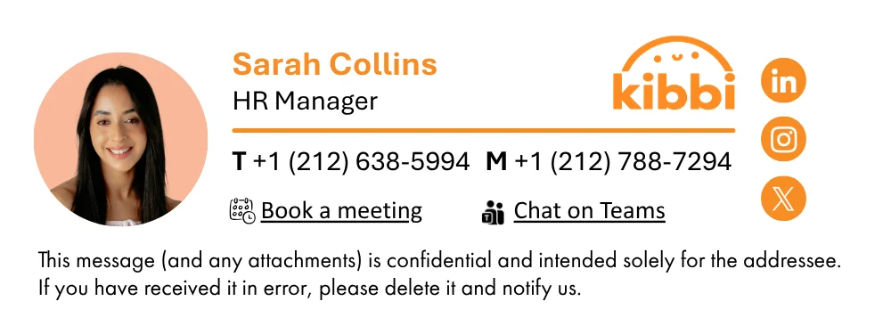 Customer relationship manager signature
