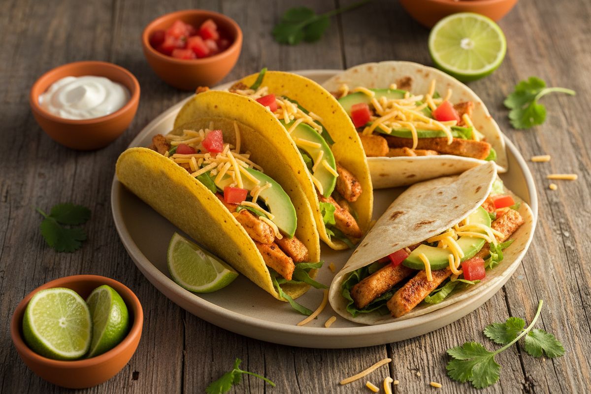 Mehevät ja maukkaat kanatacot syntyvät helposti – täydellinen viikonloppuherkku koko perheelle.