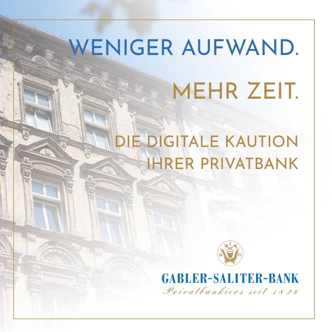 Digitale Kautionsverwaltung Gabler-Saliter-Bank Privatbank für Hausverwalter und Immobilienunternehmer